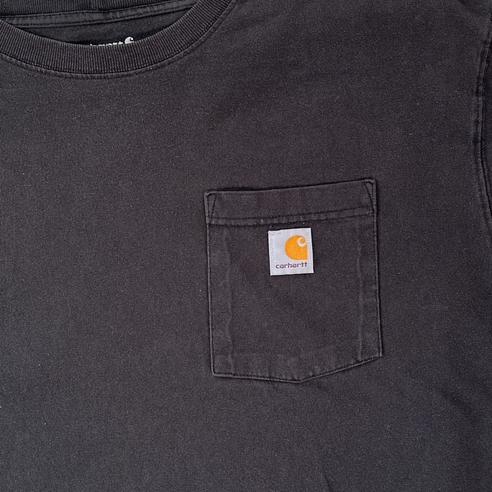 Carhartt Men’s K87 Pocket T Shirt Heavyweight Black XL - Picture 3 of 10
